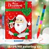 BenLouis Christmas Mini Coloring Activity Books Kids with Stacking Crayons Christmas Party Favors Bulk for Students Holiday Classroom School Gift Prizes Goodie Bags Stuffer （24set Coloring ）
