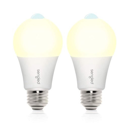 Sengled A19 Motion Sensor Light Bulb Outdoor/Indoor 11W (75-Watt Equivalent), Soft White Motion Sensing Light Bulb Built-in Photocell Sensor for Front Porch Garage Hallway 3000K 1200LM, 2 Pack