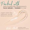 Face Tanner Serum - Fair to Medium Sunless Tanner for Face Sunless Tanner with Hyaluronic Acid - Self Tanner for Face Self Tan - Natural Face Tanner for Face Self Tanner