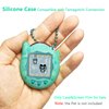 JCHPINE Silicone Cover Case for Tamagotchi Connection Virtual Reality Pet, Screen Protector for Tamagotchi Connection Electronic Pet Accessories (Silicone Case and Screen Film) (Teal)