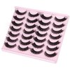 False Eyelashes Russian Strip lashes Cat Eye Eyelashes Faux Mink Lashes Fox Eye Fluffy Dramatic Fake Lashes Look Like Extension Eyelashes Long Strip Wispy Lashes14 Pairs