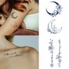 ANIUVOT Small Semi Permanent Tattoos Flower & Butterfly for Women Teen Girls 10 Sheets, Plant-Based Ink, Realistic Temporary Tattoos, Long Lasting for 1-2 Weeks
