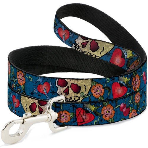Dog Leash Only God Can Judge Me Close Up Blue 4 Feet Long 1.0 Inch Wide