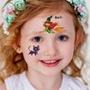 Konsait 144 Pcs Halloween Temporary Tattoos, Glitter Tattoos for Kids Body Makeup Fake Tattoos Cute Kids Tattoos Halloween Favors Halloween Goodie Bags Fillers 15 Sheets