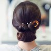 minkissy Hair Clip, 3 French Hair Pins for French Pin Updo, Tortoise Shell Hair Forks 2 Prong Bun Hair Sticks, Hair Pin for Wedding, Party and Daily Wear
