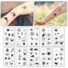 Halloween Spider Web Waterproof Spider Tattoo Stickers Scary Spider Temporary Tattoo Stickers for Adults Kids Body Decoration for Art Party Cosplay atmosphere Supplies 10 Sheet 80 small sticker