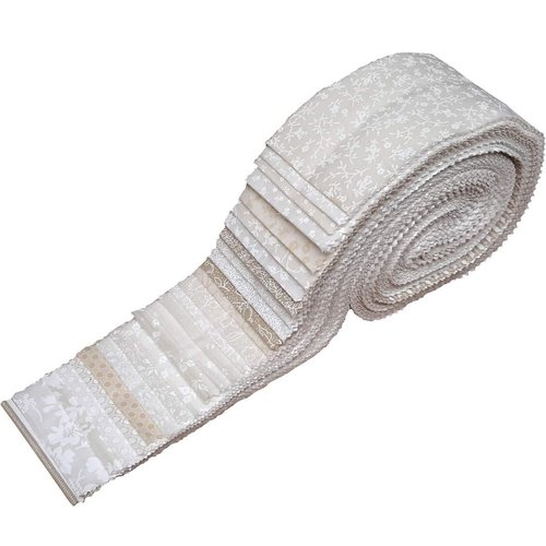 Best of Tone on Tone Neutral Blenders Jelly Roll 40 Precut 2.5-inch Quilting Fabric Strips