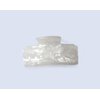 Generic Pearly white shimmering rectangle marbled hair claw clip