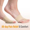 5 STARS UNITED Bunion Relief Sleeve with Gel Cushion – 2-Pack Hallux Valgus Cover for Men and Women - Toe Spacer Socks with Pads for Comfort and Protection
