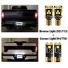 LASFIT 194 921 LED Bulbs License Plate Light+ Back Up Reverse Light White, 168/T10+912/T15 Combo Kit, 4 Pcs