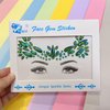 Mermaid Face Gems stick on Rhinestone Festival face Jewels Eyes Face Body Temporary Tattoos Glitter mermaid adhesive rhinestones for face(emerald ab/S054)