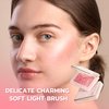 Blush Palette Matte Blush for Cheek Makeup, Lightweight Highly Pigmented Blush Compact for Face, Buildable Natural Flushed Look