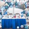 Slate Blue and Beige Balloon Garland Arch Kit, Dusty Blue Pastel Baby Blue White Sand Beige Latex Boho Balloons Arch Kit for Boys Ocean Birthday Baby Bridal Shower Wedding Party Decorations Supplies