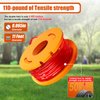 Trimmer Spool Line for Worx，Edger Spool Compatible with Worx trimmer spools Weed Eater String,Trimmer Line Refills 0.065 inch for Electric String Trimmers，Weed Wacker Spool Replacement Parts