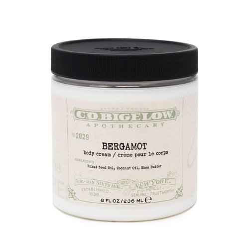 C.O. Bigelow Iconic Collection Bergamot Body Cream, with Kukui Seed Oil, Coconut Oil, and Shea Butter, 8 fl oz