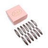 Dofash 4.5CM/1.77IN Mini Slim Snap Hair Clips Hair Barrettes Hair Accessories Braided Hair Clips for Women Thin Hair 20PCS（Brown）