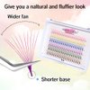 Colored Premade Fans Eyelash Extensions 10D 12mm Professional Colored Individual Lashes Volume Lash Extensions Ponited Base Premade Fans…