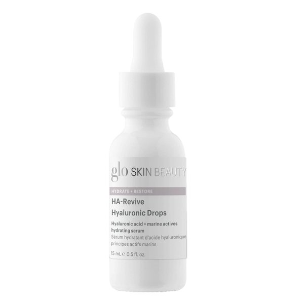 Glo Skin Beauty HA-Revive Hyaluronic Drops, Travel Size - Hydrating Serum, Boosts Moisture Levels for Refreshed, Radiant Skin (0.43 Fl Oz)