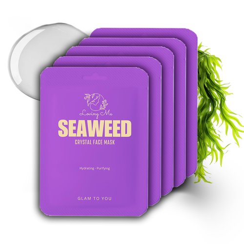 Superb Crystal Face Mask - Seaweed Extract, Organic Collagen, Hyaluronic Acid, Vegan, Daily Face Mask. Anti-Aging & Hydrating. For All Types of Skin.