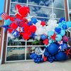Red Blue White Balloons, 60 Pcs 12 Inches Red White Blue Balloons Set, Blue and Red Party Balloons for Boys Kids Birthday Shower Graduation Party Decorations