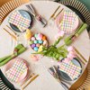 200Pcs Easter Pastel Buffalo Plaid Napkins Decorations,Disposable Spring Purple Pink Blue Yellow Guest Hand Paper Napkins for Home Bathroom Wedding Baby Shower Picnic Easter Birthday Party Supplies