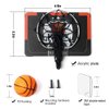 GYSH Indoors Office Desktop Mini Basketball Hoop,Mini Foam Basketball and Hoop,It can be Installed on The Desk, on The Wall, Behind The Door, Indoors and Outdoors Shooting Decompression. (black2)