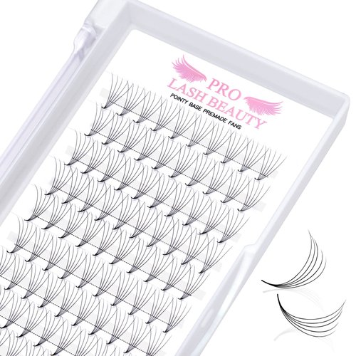 Premade Fans Eyelash Extensions 5D-D-0.07-13 Premade Volume Lash Extensions Pointed Base Fans 0.07 Premade Volume Fans C D Curl(5D-D-0.07,13 mm)