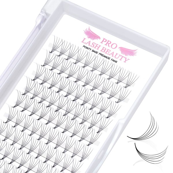 Premade Fans Eyelash Extensions 5D-D-0.07-13 Premade Volume Lash Extensions Pointed Base Fans 0.07 Premade Volume Fans C D Curl(5D-D-0.07,13 mm)