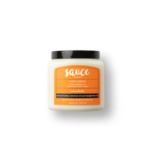 SAUCE BEAUTY Crme Brulee Curling Custard - Curl-Defining Cream for Wavy-Coily Hair - 10.5 Fl Oz Curl Enhancer with Cocoa Butter, Coconut Oil & Tangerine Oil