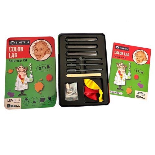 Einstein’s Color LAB Science Kit for Kids. STEM for Boys & Girls Aged 4 and Above. Detailed Picture Guide Included.
