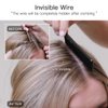 HOTBANANA Wire Hair Extensions, 14 inch 75g Dark Brown Fish Line Hair Extensions Real Human Hair Straight Invisible Wire Hair Extensions Remy Hair Extensions