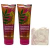 Bath & Body Works Bahamas Passionfruit & Banana Flower - 2 Pack Of Body Cream with a Himalayan Salts Springs Sample Bar Soap.