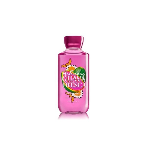 Bath & Body Works Shea & Vitamin E Shower Gel Hibiscus Guava Fresca 10 Ounce