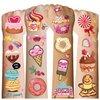 Cerlaza 180 Styles Donut Party Supplies Favors Tattoo Stickers, Candy Ice Cream Birthday Party Decorations Accessories, Fake Temporary Tattoos for Girls Kids