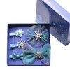 5 pcs Snowflake Bow Hair Accessories Set Blue Crocodile Hair Clip Christmas Snowflake Hair Clip, Princess Dress Up Set MeshHair Pin Girls And Women