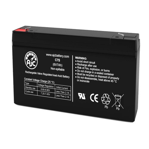 AJC Battery Compatible with Universal Power Group UB670 6V 7Ah UPS Battery
