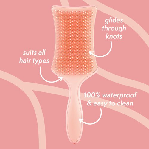 Nature Spell No Knots Detangling Hair Brush | Detangles All Hair Types | For Wet & Dry Hair | Eliminates Knots & Reduces Breakage | (Matte Pink)