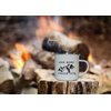 Rogue River Tactical Funny Camp Mug Enamel Camping Coffee Cup Gift Hike More Stress Less Camping Gear