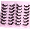 Fox Eye Lashes Fluffy Mink Lashes Wispy 14 Pairs Cat Eye Lashes Strip False Eyelashes Natural Fake Eyelashes Pack by TNFVLONEINS
