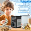 Kids Piggy Bank for Boys, Safe for Kids with Code, Money Bank for Kids with Auto Grab Bill Slot, Toy Safe Birthday Gifts for 3 4 5 6 7 8 9 10 Years Old Children Teens Toddler (Elegant Gray)