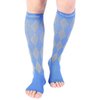 Doc Miller Open Toe Compression Socks for Men & Women, 20-30mmHg, Toeless Socks, Support Circulation, Shin Splints, Calf Recovery, Medical Grade, Knee High, Argyle Pattern , 1 Pair, Small