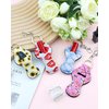 YETOOME 6 Pcs Chapstick Holder Keychain, Lip Balm Holder with 6 Sets Keyring Clips for Lipstick, Chapstick, Lip Balm, Lanyards