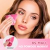 BS-MALL Makeup Sponge & Triangle Puff Set Pink for Mini Detailed Application Foundation Concealer Soft Pearl Cotton Sponge Pack of 10