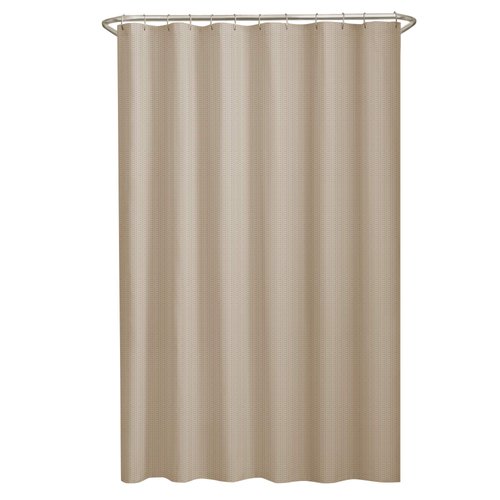 Maytex Norwich Textured Fabric Shower Curtain or Liner, 70x72, Beige