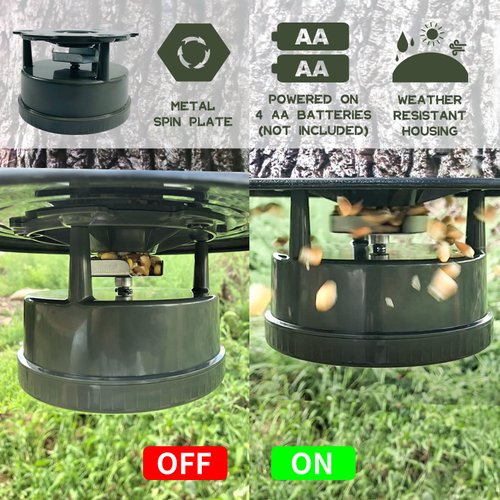 Highwild Deer Feeder Kit - Digital Timer - Metal Spin Plate - Easy Setup - All-in-ONE