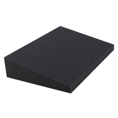 DeluxeComfort Deluxe Comfort Foam Stress, 16" x 11" x 1"-3.5" Sciatica Nerve Medical Cushion-Tailbone Support-Therapeutic Back Pain Relief-Sp Wedge Pillow, 15" x 10" x 1" - 3" Rise, Grey
