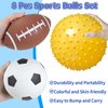 Ynanimery Balls for Toddlers 1-3, Toy Balls for Kids, Set of 8 Sport Toys with Pump/Beach Balls/Soccer/Basketball/Tennis/Football/Massage Balls/Rugby/Playground Ball for Indoor Outdoor Party Games