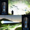 BengMxj Rechargeable LED Flashlights, 990000 High Lumens Flashlight, XHP70 Tactical Flashlight with Zoomable, 5 Modes, Super Bright Waterproof Flashlights for Emergencies, Camping, Hiking, Home
