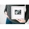 Pearhead Love at First Sight Rustic Sonogram Photo Frame, Baby Keepsake Picture Frame, Gender-Neutral Nursery Décor, Ultrasound Or Sonogram Photo, 4" x 3" Photo Insert, Farmhouse Rustic