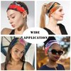 FULZTEY Headbands For Women Fashion Tie Dye Hairband Boho Headwraps Wide Hair Bands Soft Bandanas Trendy Head Scarf Elastic Yoga Workout Sweat Band Non Slip Turban Cute Hair Accessories 6 Pack